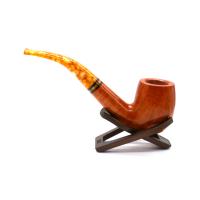 Savinelli Miele 606 Smooth KS Bent Honey 6mm Filter Fishtail Pipe (SAV1864)