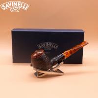 Savinelli Tortuga 207 Rustic Straight 6mm Fishtail Pipe (SAV1895)