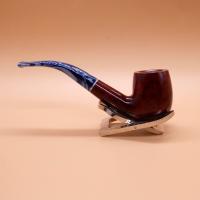 Savinelli Oceano Burgundy 606 Smooth Bent Billiard 6mm Filter Pipe (SAV1906)