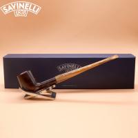 Savinelli Gingers Favourite 104 Smooth Straight Brown 6mm Fishtail Pipe (SAV1927)