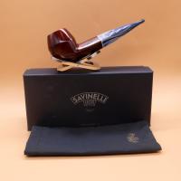 Savinelli Oceano Burgundy 510 Smooth Straight Bulldog 6mm Fishtail Pipe (SAV1950)