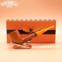 Savinelli Miele 111 Smooth KS Straight Honey 6mm Filter Fishtail Pipe (SAV1973)