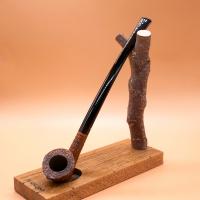 Savinelli Churchwarden 921 Brownblast Bent 6mm Fishtail Pipe (SAV1974)