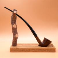 Savinelli Churchwarden 921 Brownblast Bent 6mm Fishtail Pipe (SAV1974)