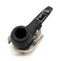 Savinelli Lollo Sandblasted Black 01 6mm Filter Fishtail Pipe (SAV2020)