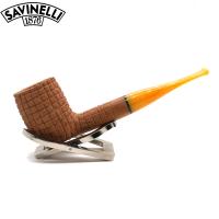 Savinelli Pannocchia 111 Rustic Straight 6mm Filter Fishtail Pipe (SAV2051)