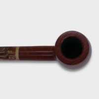 Savinelli Dolomiti 128 Smooth Light Brown Fishtail 9mm Pipe (SAV2078) (End of Line)