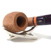 Savinelli Riccio 614 Natural Rustic Full Bent Billiard 6mm Filter Fishtail Pipe (SAV538)