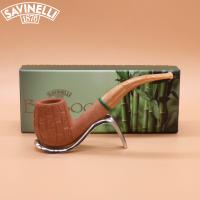 Savinelli Bamboo 602 Rustic 6mm Fishtail Pipe (SAV839) (End of Line)