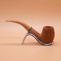 Savinelli Bamboo 602 Rustic 6mm Fishtail Pipe (SAV839) (End of Line)
