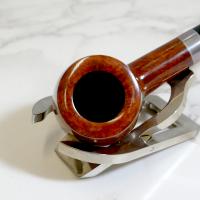 Stanwell Sterling Brown Polished 03 Silver Mounted Fishtail Pipe (ST142) - END OF LINE