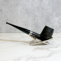 Stanwell Sterling Black Sandblast 03 Silver Mounted Fishtail Pipe (ST149) - END OF LINE
