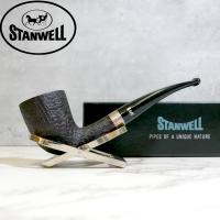 Stanwell Sterling Black Sandblast 140 Pipe (ST205) - END OF LINE