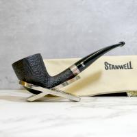 Stanwell Sterling Black Sandblast 140 Pipe (ST205) - END OF LINE