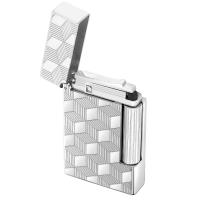 ST Dupont Lighter - Initial - Silver Palladium Cube