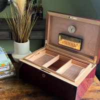 SLIGHT SECONDS Adorini Santiago Grande Deluxe Cigar Humidor - 150 Cigar Capacity (AD058)