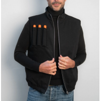 Sautter Atelier Jacket - The Pete - Black With Blue Denim