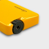 Cigarism Jet Flame Lighter, Cassette Style Cigar Cutter & Ashtray Gift Set - Yellow
