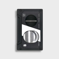 Cigarism Single Torch Jet Flame Lighter, Guillotine Cigar Cutter & Ashtray Gift Set - Black