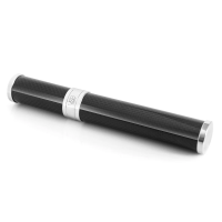 VSB London Gloss Black Carbon Fibre & Stainless Steel 56 Ring Gauge Cigar Tube