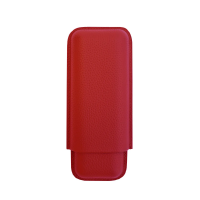 VSB London Two Finger Red Leather Cigar Case