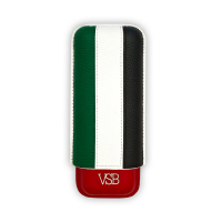 VSB London Two Finger UAE Flag Leather Cigar Case