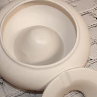 Ceramic Cigar Ashtray - Handmade By Val Pottery - White - Large Ceramic Cigar Ashtray - Handmade By Val Pottery - White - Large