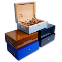 Villa Spa  - C.Gars Ltd 25th Anniversary Seleccion Orchant Humidor - 200 cigars capacity &Acirc;� Blue