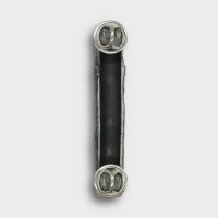 Pewter Cigar Lapel Pin with Engraveable Shield - Dark