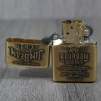 Zippo - Jim Beam Label Brass Emblem - Windproof Lighter