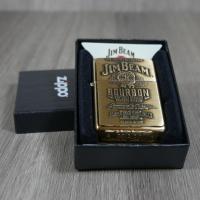 Zippo - Jim Beam Label Brass Emblem - Windproof Lighter