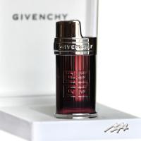 Givenchy Mini Bic Case Chrome Clear Red