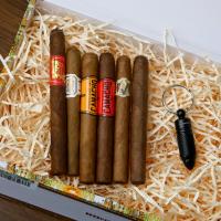 Short Smokes Gift Box Sampler - 6 Cigars & Keyring Cutter