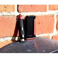 Colibri Monza Single Jet Lighter & Punch Cutter Set -  Red (End of Line)