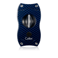 Colibri V Cut Carbon Fibre Cigar Cutter - Blue