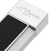 JANUARY SALE - ST Dupont Lighter - Twiggy - Chrome & Black