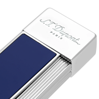 JANUARY SALE - ST Dupont Lighter - Twiggy - Chrome & Blue
