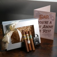 A Cut Above the Rest Fathers Day Gift Sampler - 3 Cigars, Cutter and Card