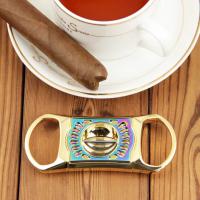 Cigarism Hollowed-out Zinc Alloy V-Cut Cigar Cutter - Gold (End of Line)