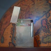 JANUARY SALE - ST Dupont Lighter - Ligne 2 - Diamond Head Silver Finish