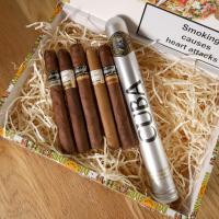 Luxury Quick Smoke and Scent Gift Sampler - 5 Cigars & Aftershave