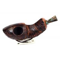 P Jeppesen Giant Special Coral Reef Sandblast Fishtail Pipe (NEER75)
