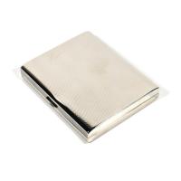 Tsubota Pearl Silver Plated Cigarette Case - Holds 18 King Size