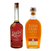 SPECIAL OFFER BUNDLE DEAL - Sazerac 6 Year Old Straight Rye Whiskey & Elijah Craig Small Batch Ryder Cup Edition