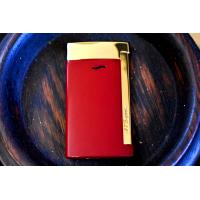 ST Dupont Lighter - Slim 7 Flat Flame Torch - Red and Gold