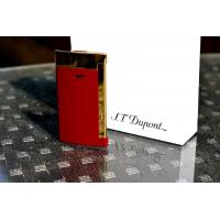 ST Dupont Lighter - Slim 7 Flat Flame Torch - Red and Gold