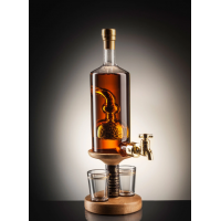 Barley Tap and Two Glasses Whisky Decanter (Stylish Whisky) - 40% 350ml