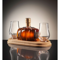 Mini Whisky Barrel and Two Glasses Whisky Decanter (Stylish Whisky) - 40% 200ml