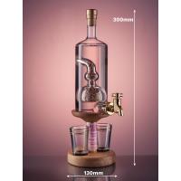 Gin Barley Tap and Two Glasses Decanter (Stylish Whisky) - 40% 350ml