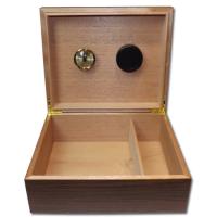 Walnut Veneer Humidor - 25 Cigar Capacity